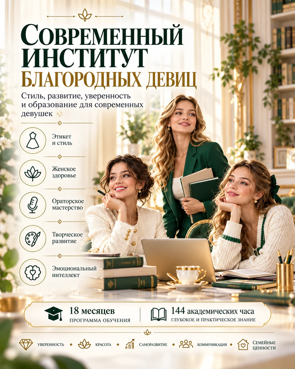Современный институт благородных девиц — программа для девушек